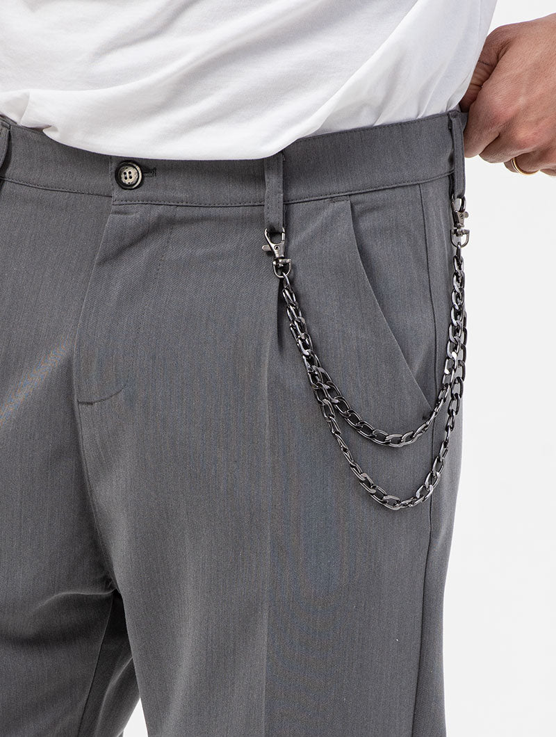 ShreeRam Men's Loose Fit Cotton Blend Dark Grey Trousers/ Pant/ Office  Wear/ Formal Wear