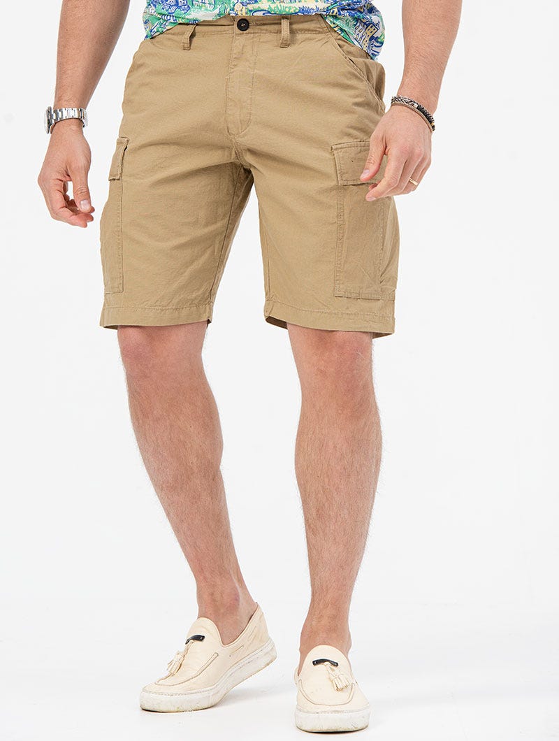 GAB SHORT CARGO EN BEIGE