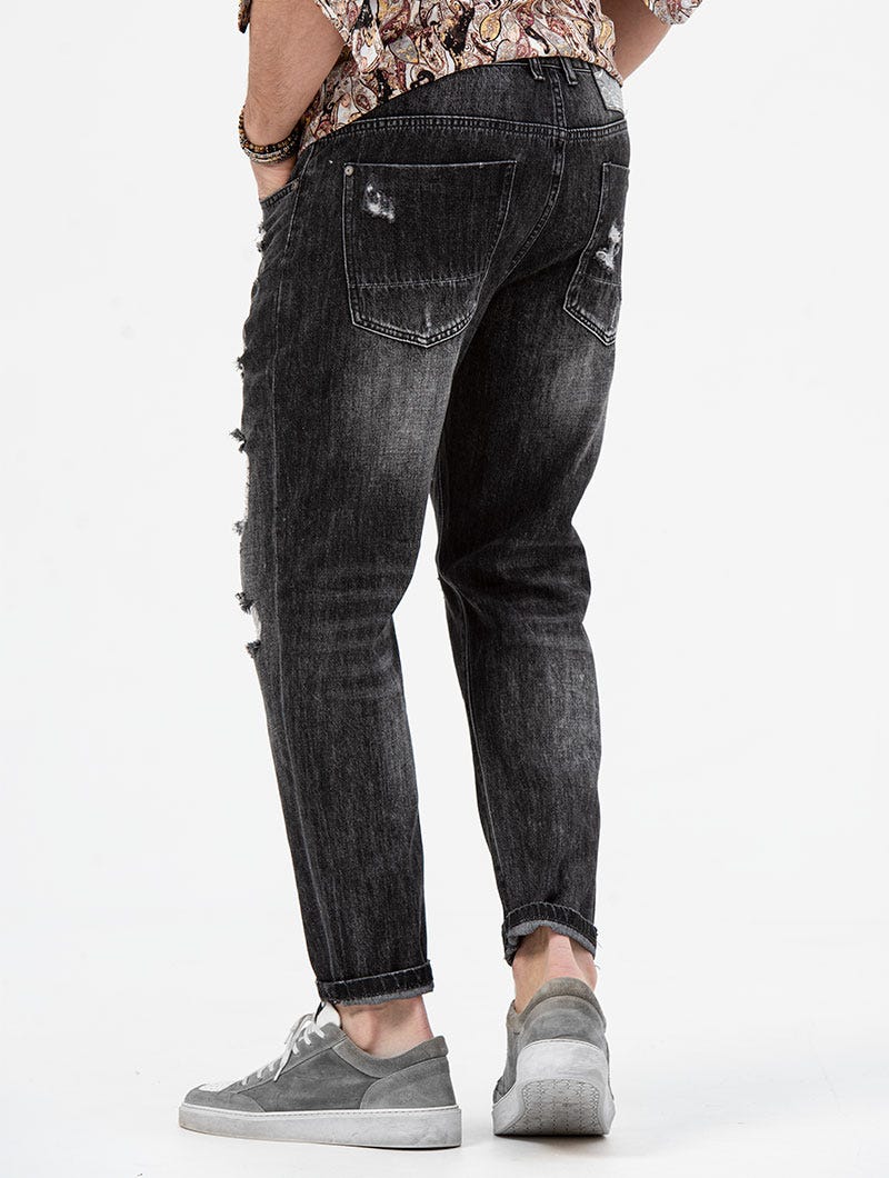 JHON DISTRESSED JEANS IN GREY