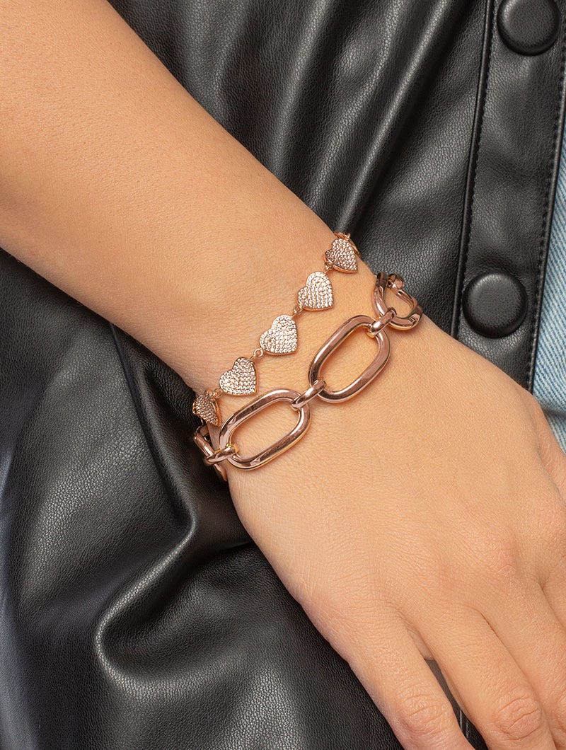 CASS BRACELET EN OR ROSE