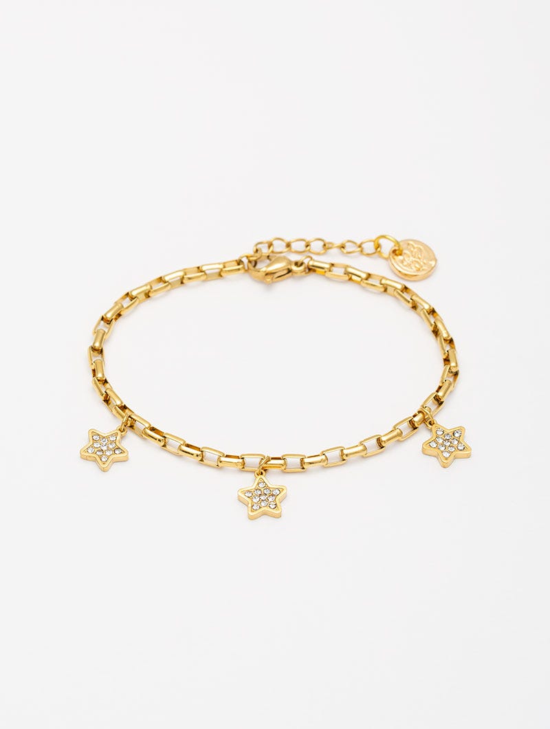GROUMETTE ARMBAND MIT STERNEN IN GOLDFARBE