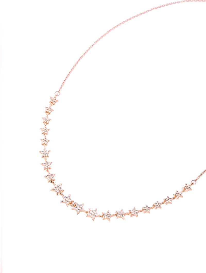 ANDROMEDA NECKLACE WITH ZIRCONS STARS