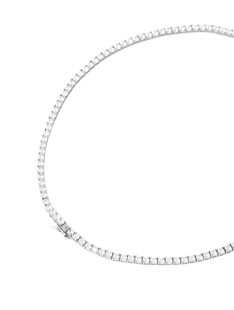 TENNIS NECKLACE IN WHITE