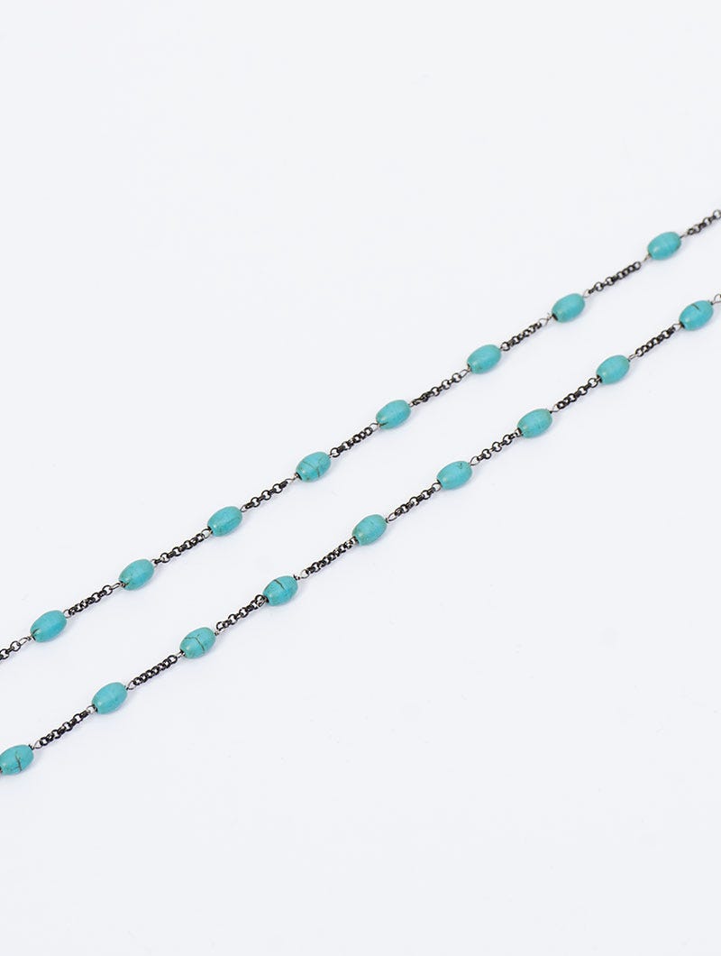 MOOSA NECKLACE IN TURQUOISE