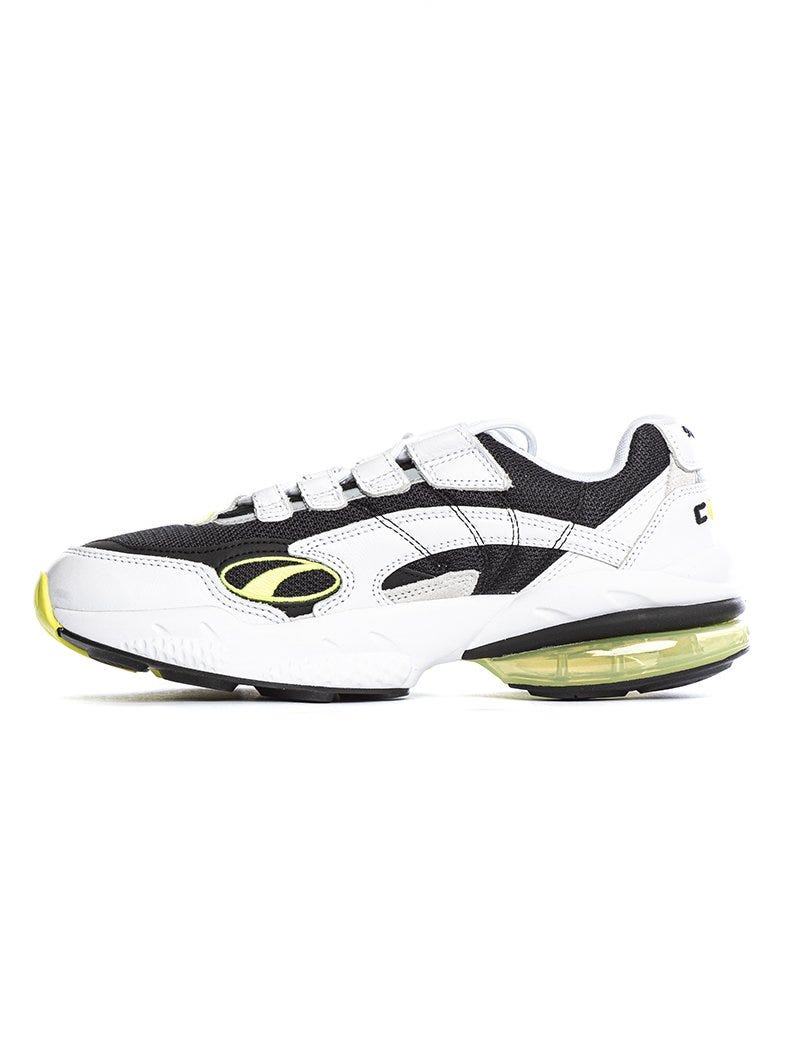 CELL VENOM HYPE PUMA SNEAKERS IN WHITE, BLACK AND YELLOW