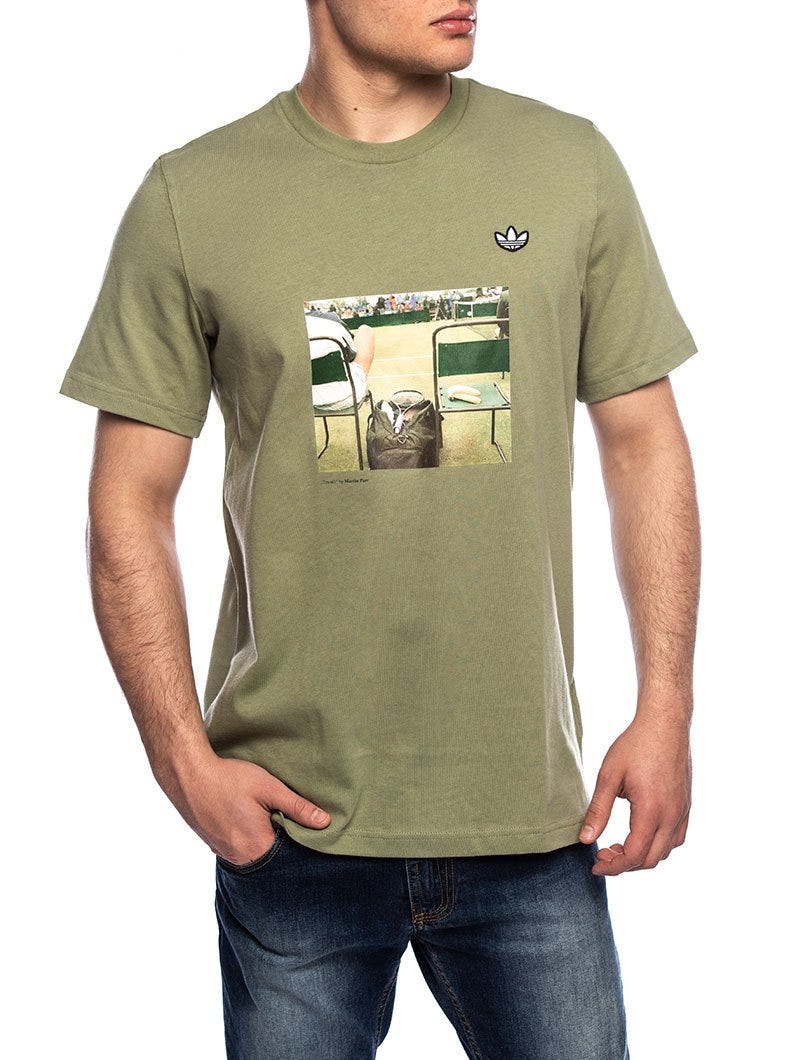 PHOTO PRINTED T-SHIRT IN GREEN