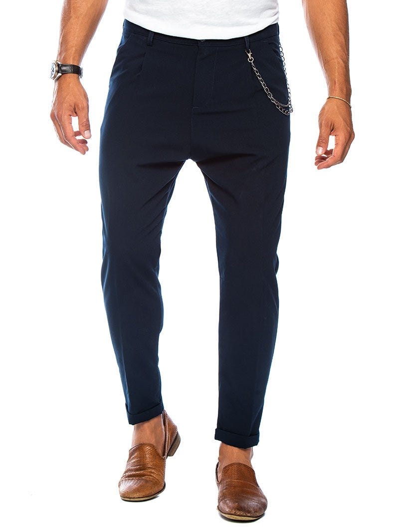 NEAL CASUAL PANTS IN BLUE