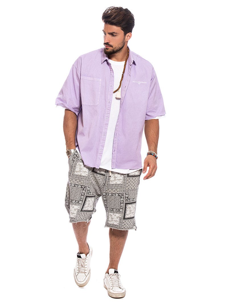 OWEN OVER SHIRT IN LILAC