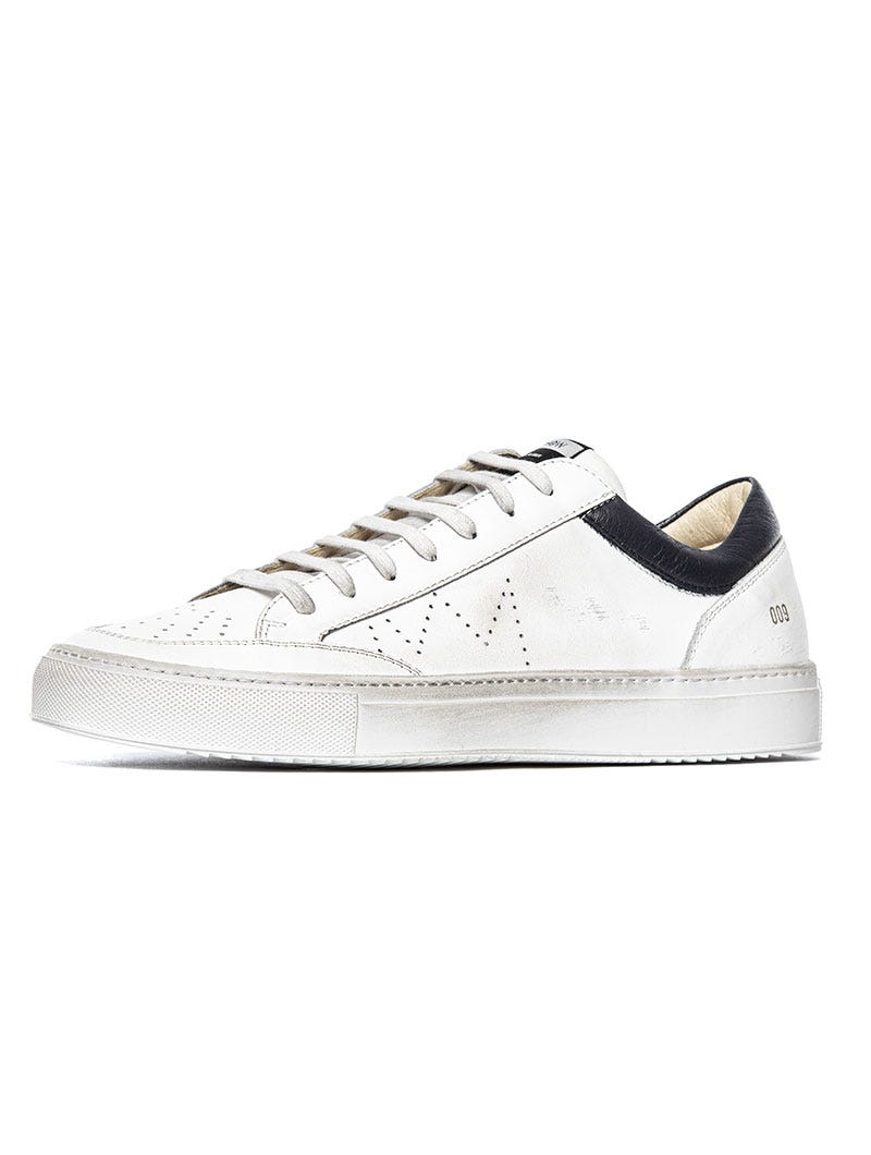 009 CROWN SNEAKERS IN WHITE AND BLUE