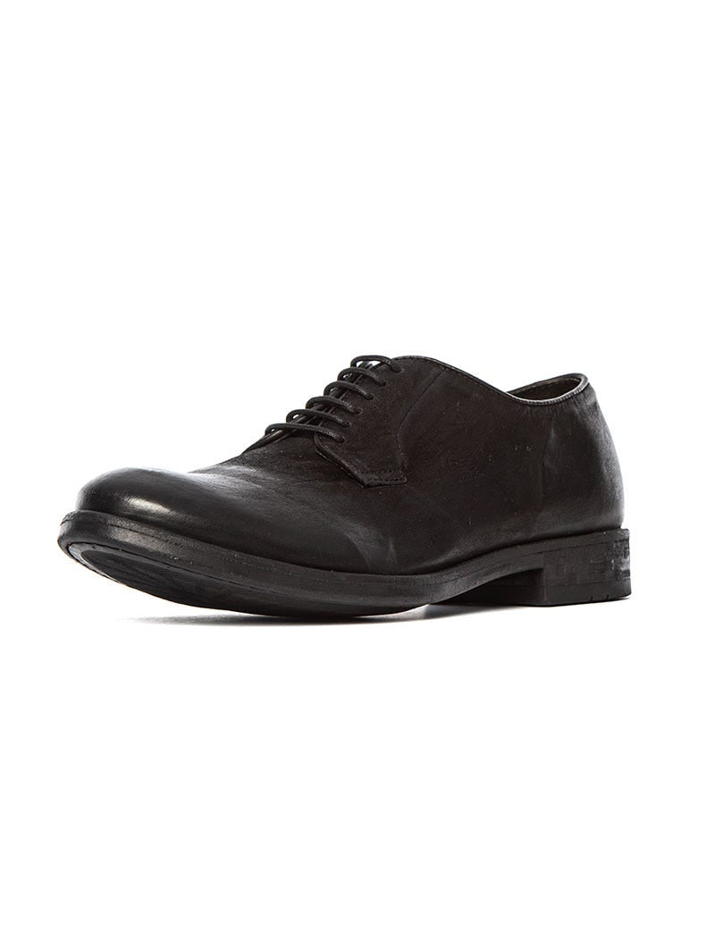 BAND LEATHER SHOES IN BLACK