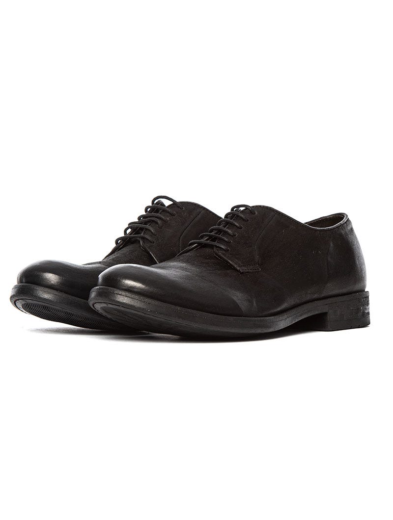 BAND LEATHER SHOES IN BLACK