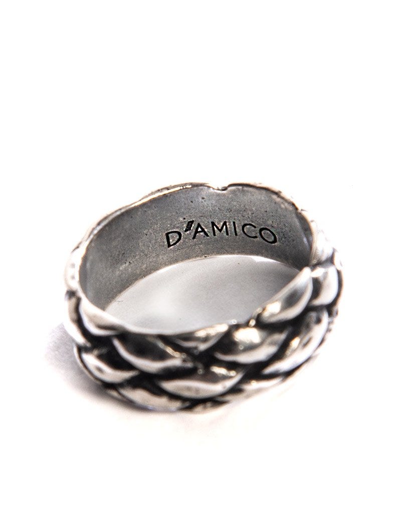 D’AMICO WOVEN RING IN SILBER