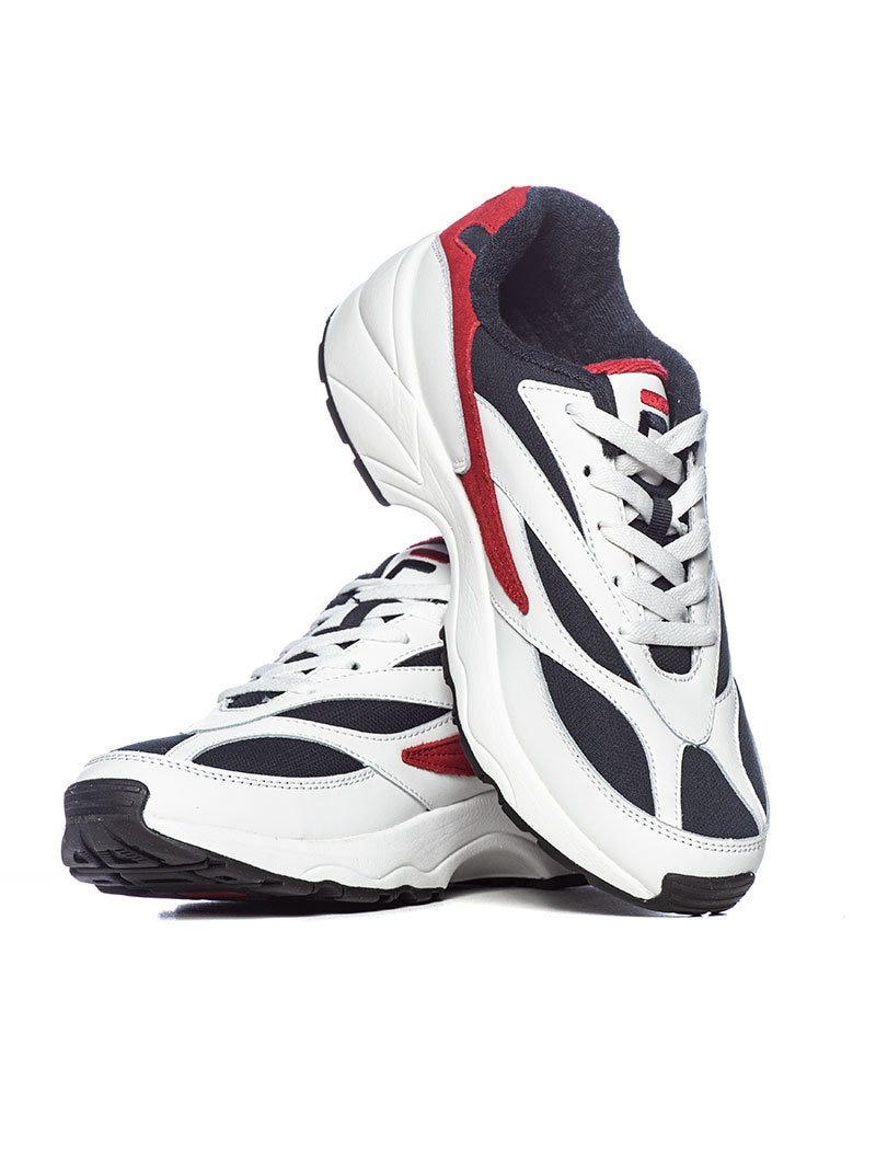 FILA SNEAKERS IN WHITE, RED AND BLUE