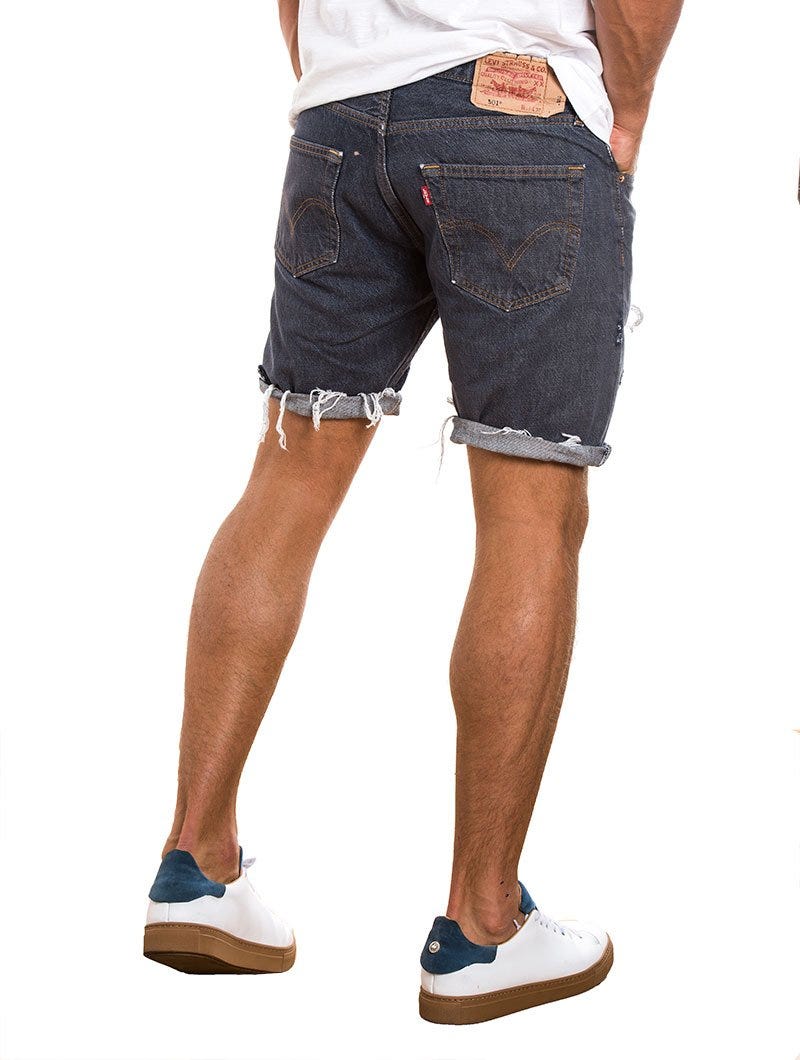 Levis distressed shorts best sale