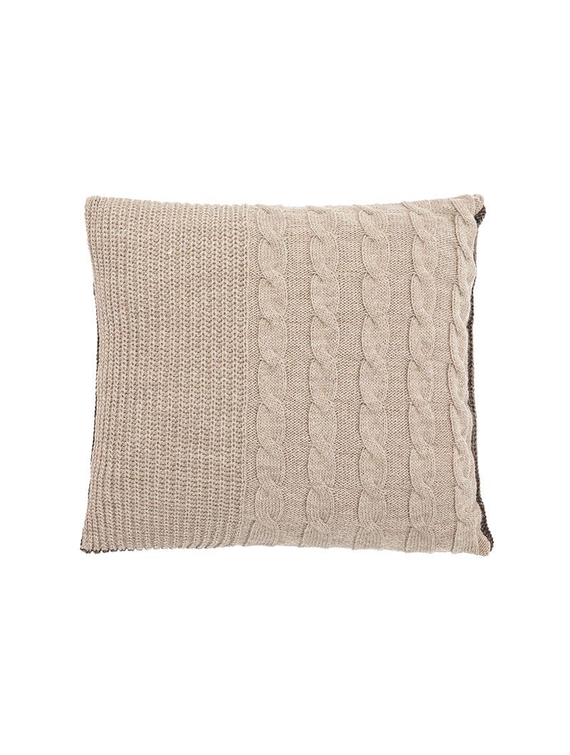 CHUNKY KNIT PILLOW IN DOVE