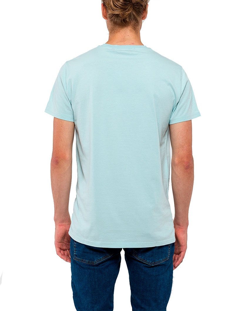 PRINTED T-SHIRT IN LIGHT BLUE