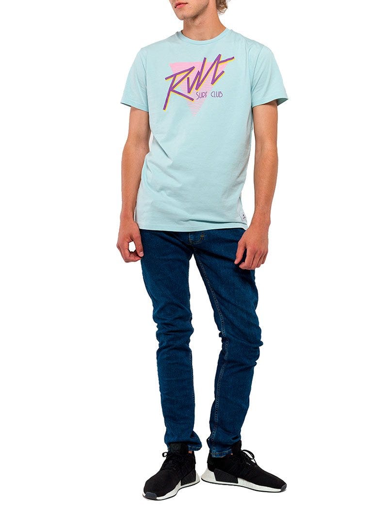 PRINTED T-SHIRT IN LIGHT BLUE